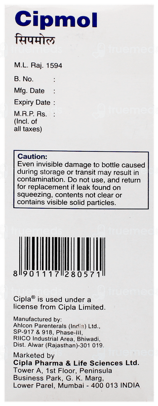 Cipmol Infusion 100Ml